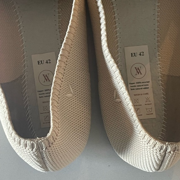 VIVAIA Pointed-Toe Ballet Flats Aria 5° shflatse2112070002 Cream Ivory Sz 42 12 - Picture 10 of 14